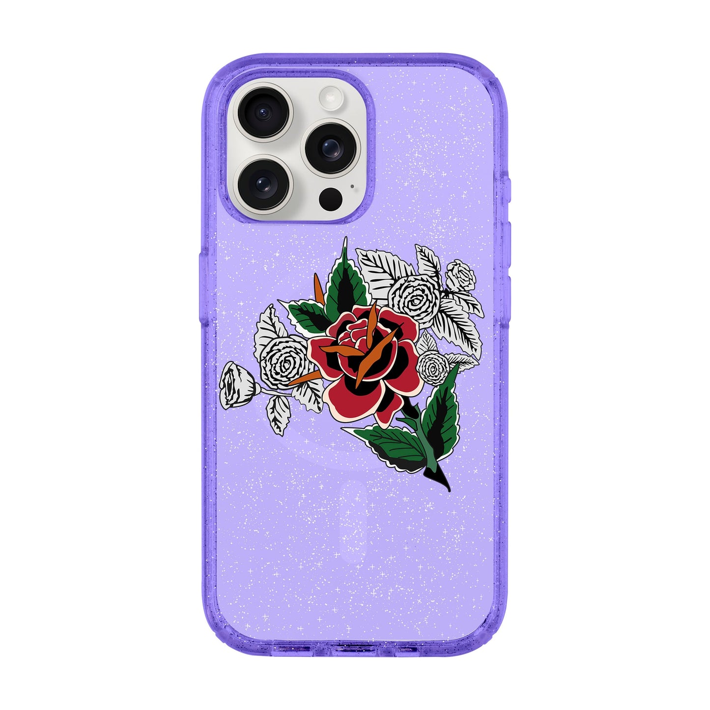 DRY ROSE-iPhone 15 Pro Max Shiny Kılıf MagSafe Özellikli