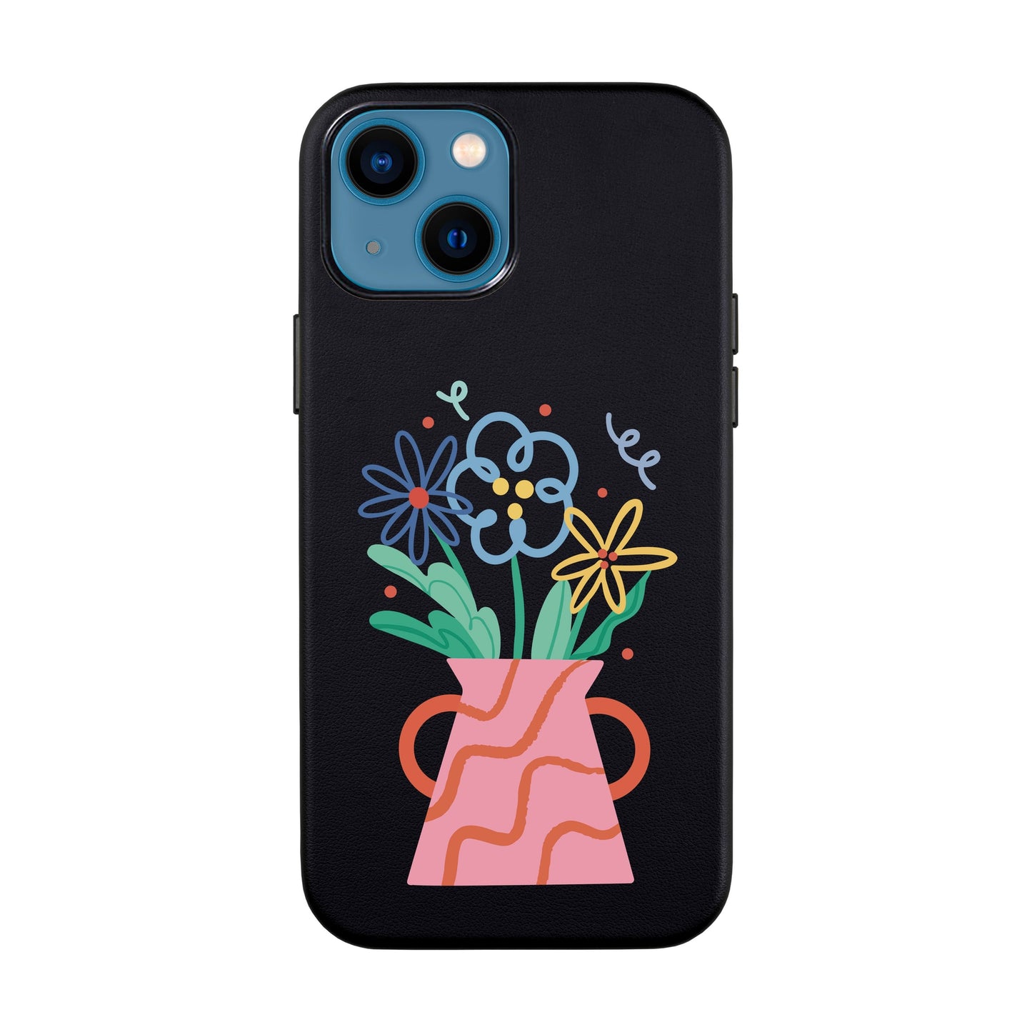 PINK VASE-iPhone 14 Leather Kılıf