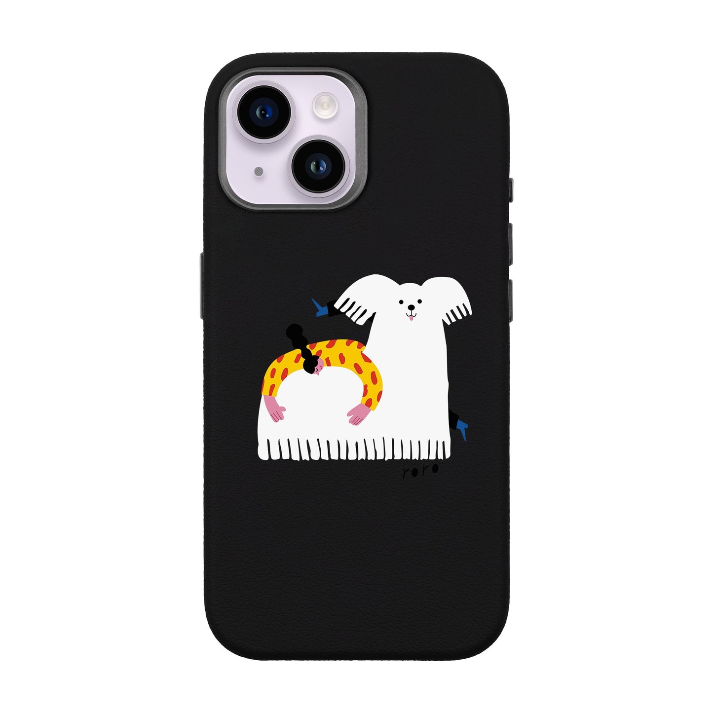 FANCY DOG-iPhone 13 Leather Premium Kılıf MagSafe Özellikli