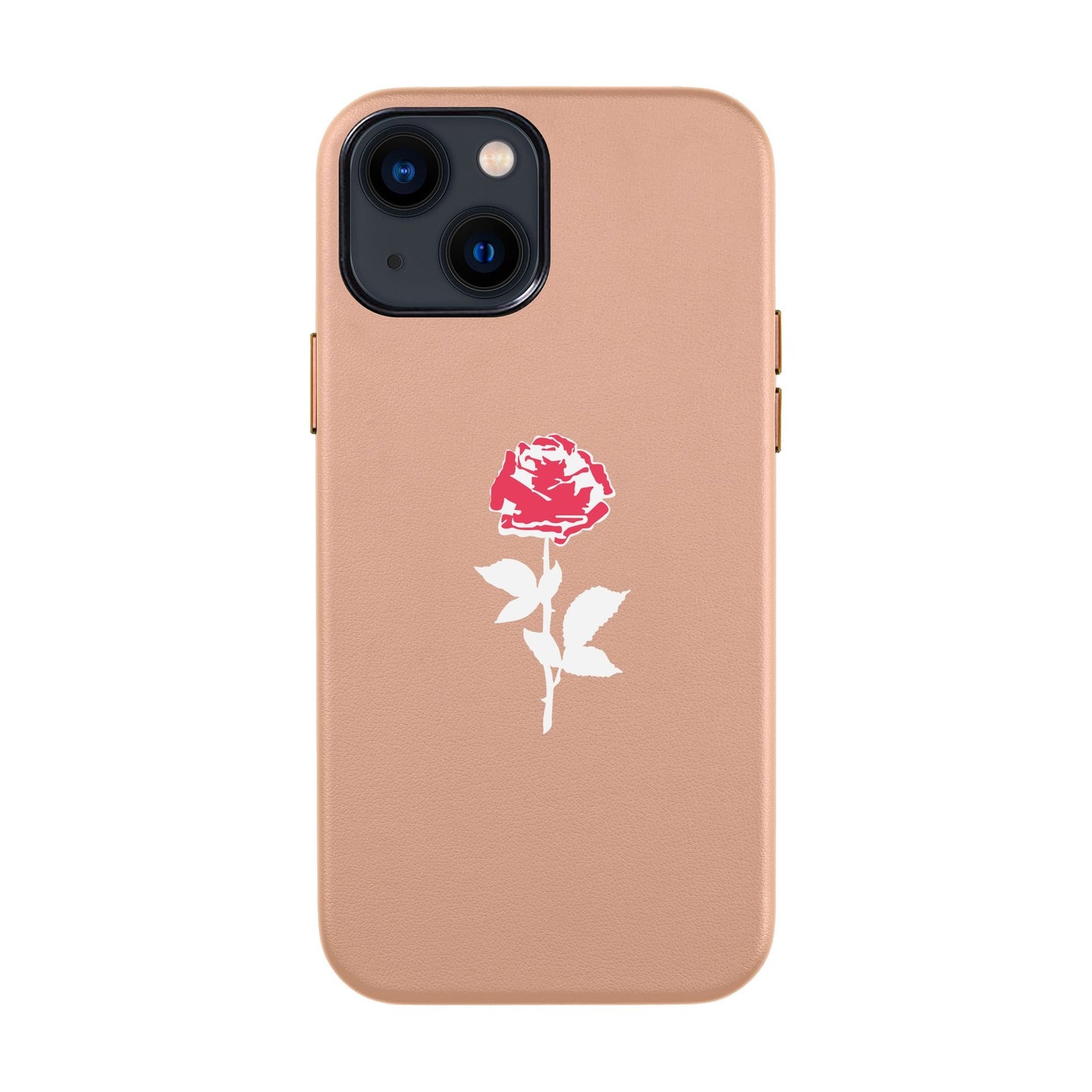 NATUREL ROSE-iPhone 14 Leather Kılıf