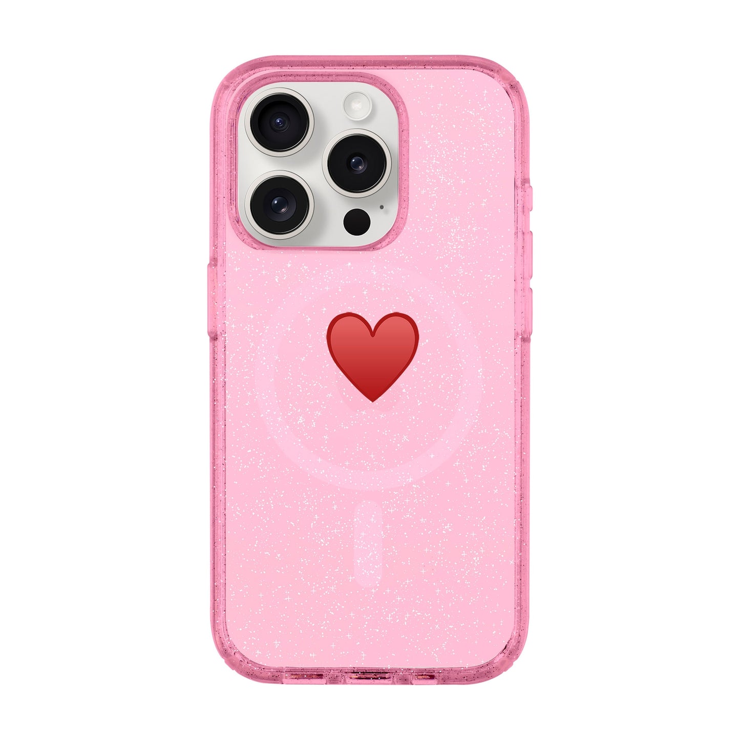 SPREAD HEART-iPhone 15 Pro Shiny Kılıf MagSafe Özellikli