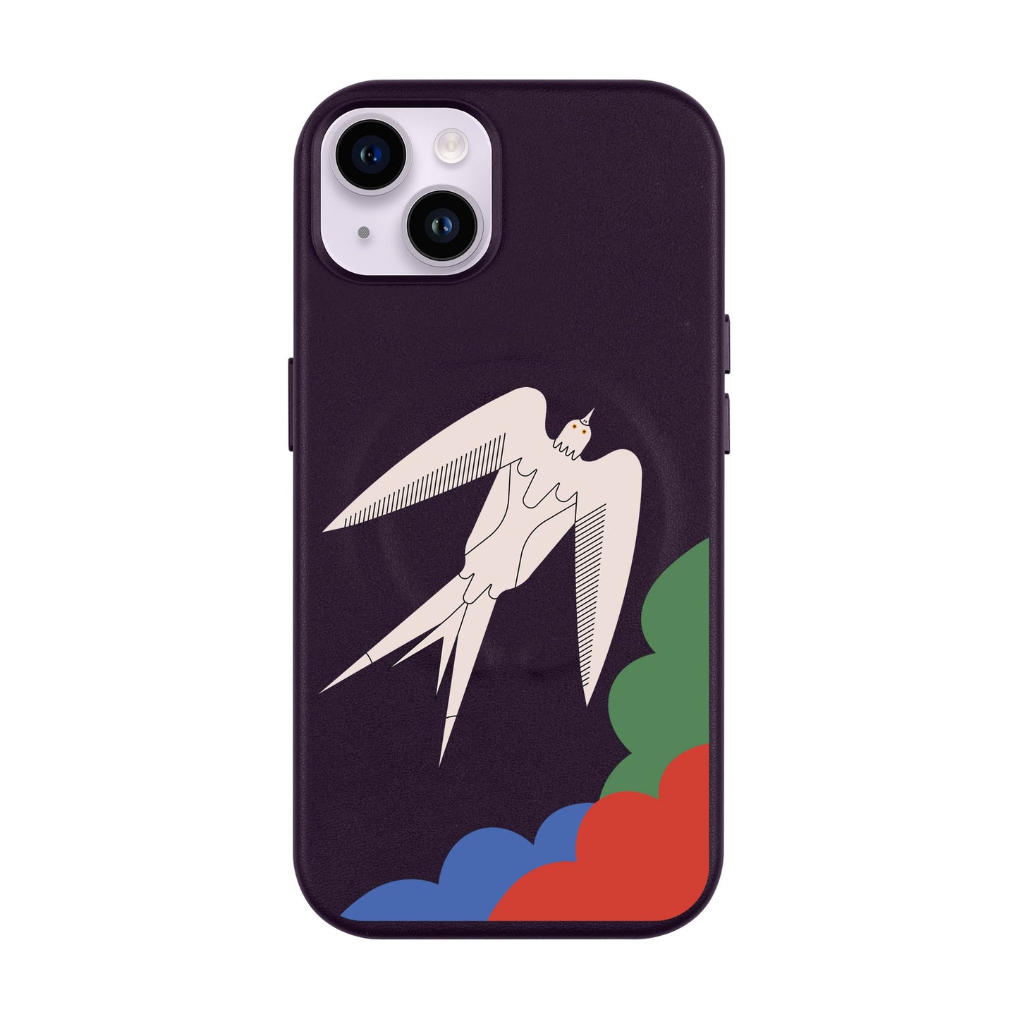 L’OISEAU LIBRE-iPhone 14 Plus Leather Kılıf MagSafe Özellikli