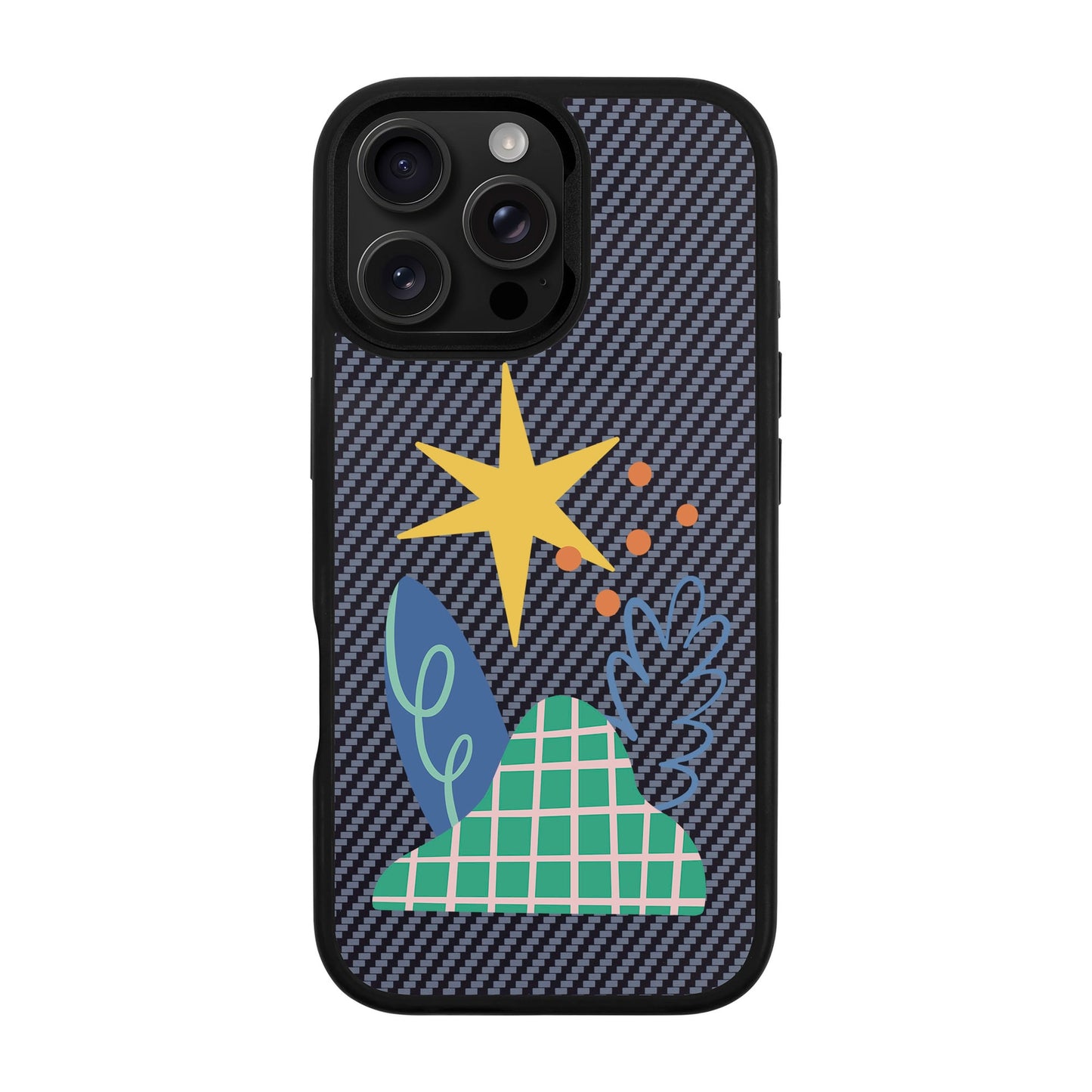 LITTLE NATURE-iPhone 16 Pro Max Plaid Kılıf MagSafe Özellikli