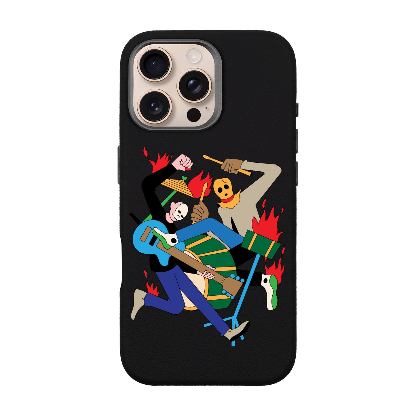MONSTER MASH-iPhone 16 Pro Max Leather Premium Kılıf MagSafe Özellikli