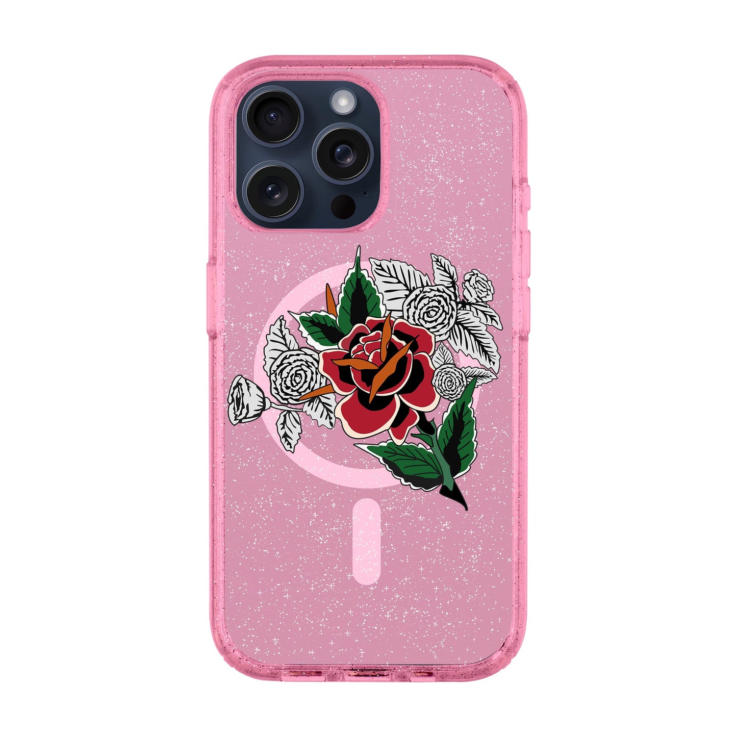 DRY ROSE-iPhone 15 Pro Max Shiny Kılıf MagSafe Özellikli