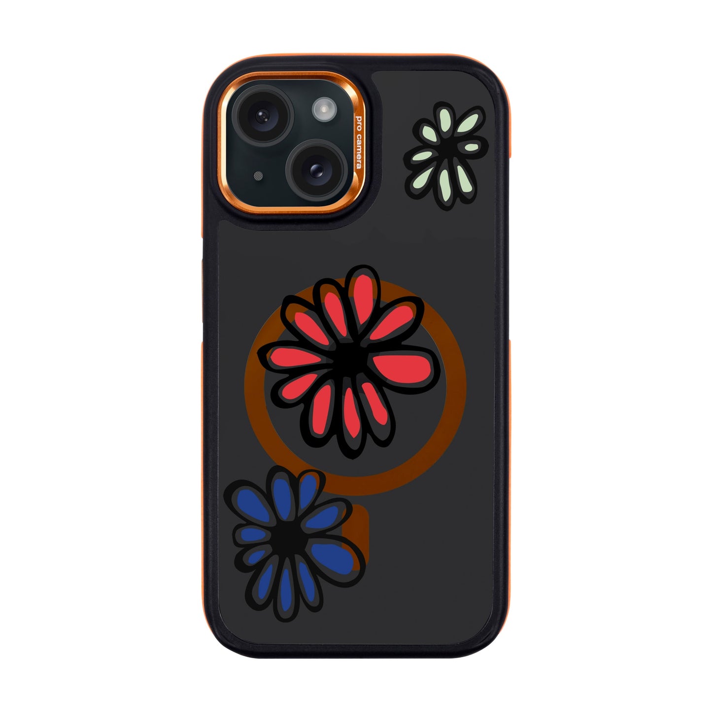 FLORIST-iPhone 15 Dark Kılıf MagSafe Özellikli