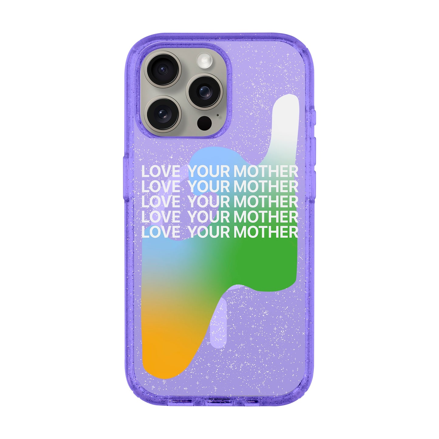 LOVE YOUR MOTHER-iPhone 15 Pro Max Shiny Kılıf MagSafe Özellikli