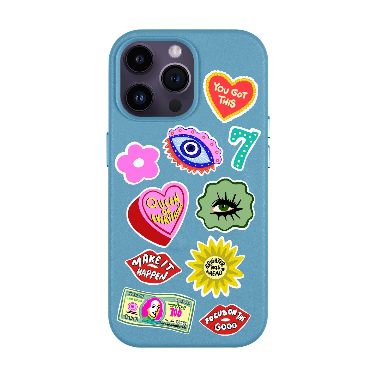 HM STICKERS-iPhone 14 Pro Max Leather Kılıf MagSafe Özellikli