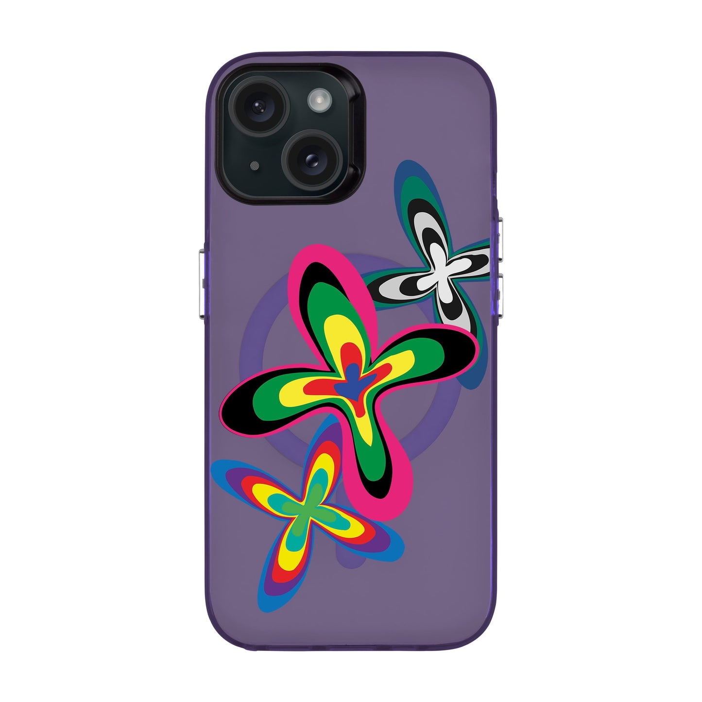 COLOR FLOWER-iPhone 13 Hold Kılıf MagSafe Özellikli