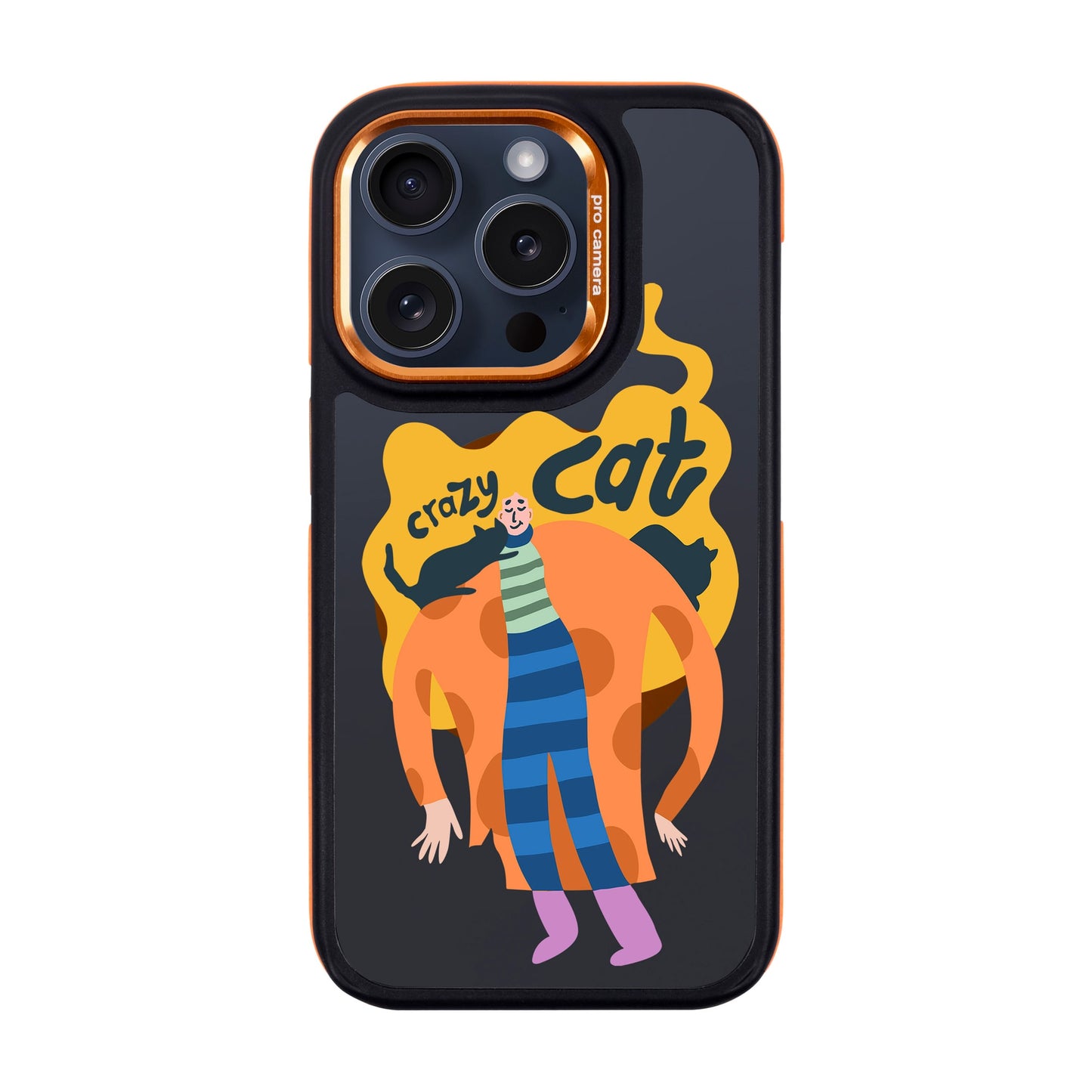 CRAZY CAT-iPhone 15 Pro Dark Kılıf MagSafe Özellikli