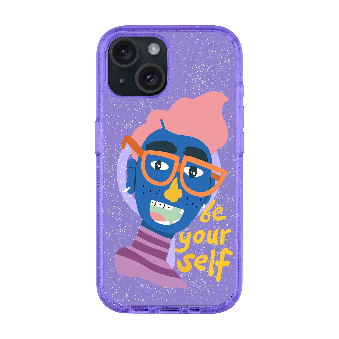BE YOUR SELF-iPhone 14 Plus Shiny Kılıf MagSafe Özellikli