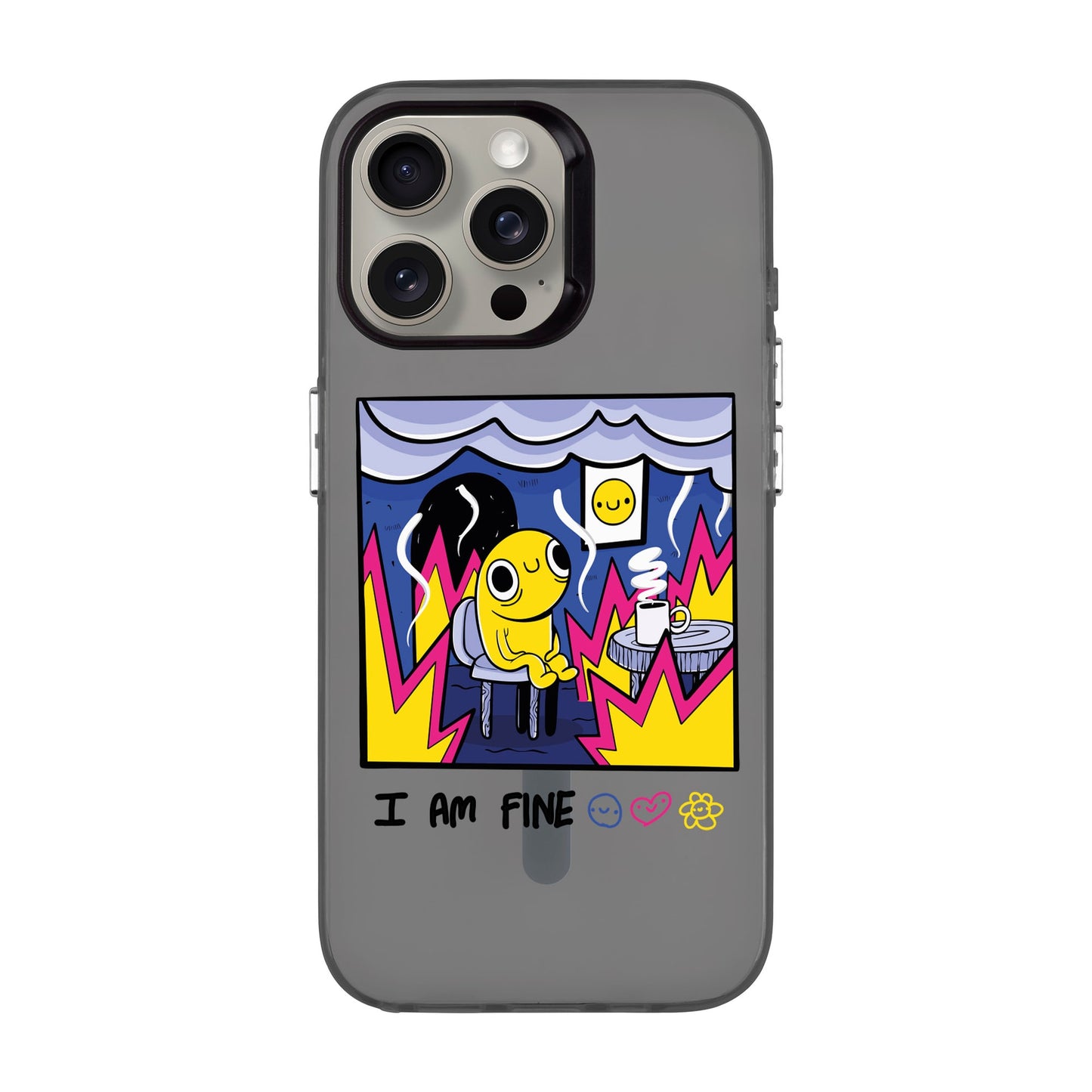 I AM FINE-iPhone 15 Pro Max Hold Kılıf MagSafe Özellikli