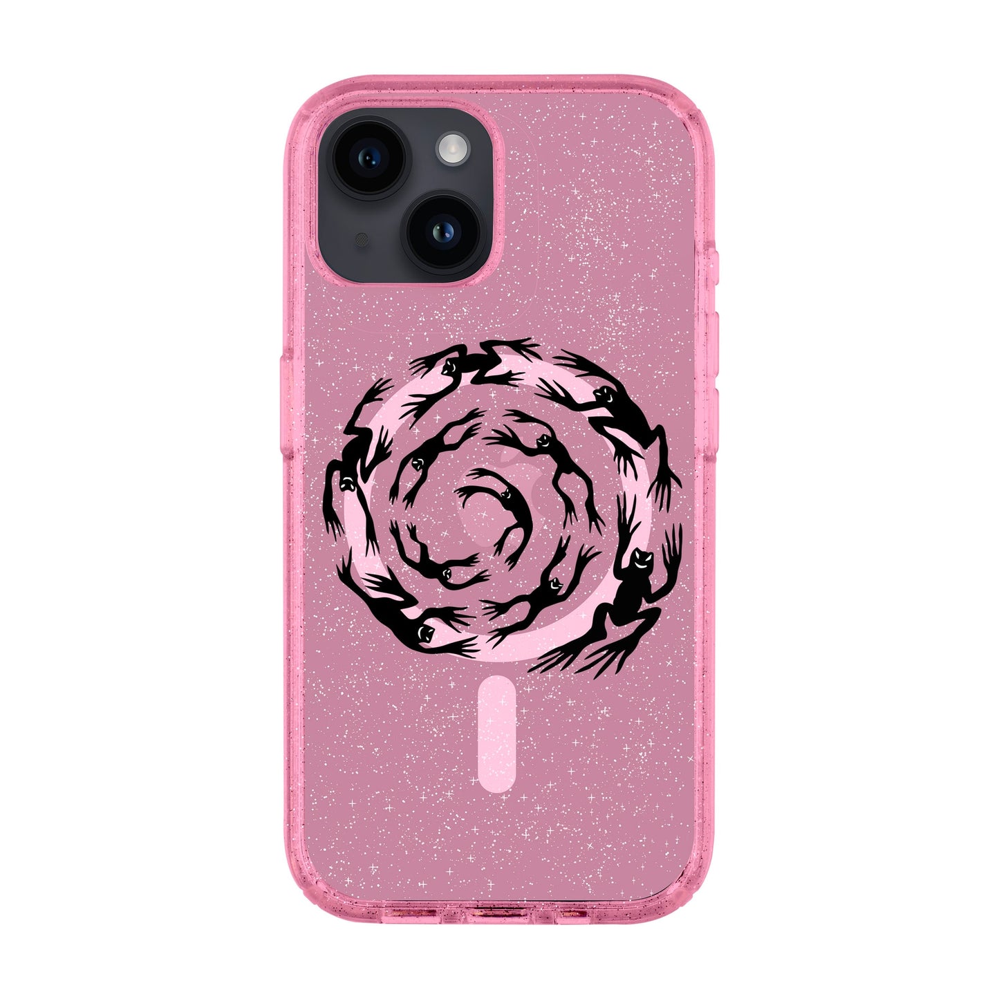 SWIRLING FROGS-iPhone 14 Shiny Kılıf MagSafe Özellikli