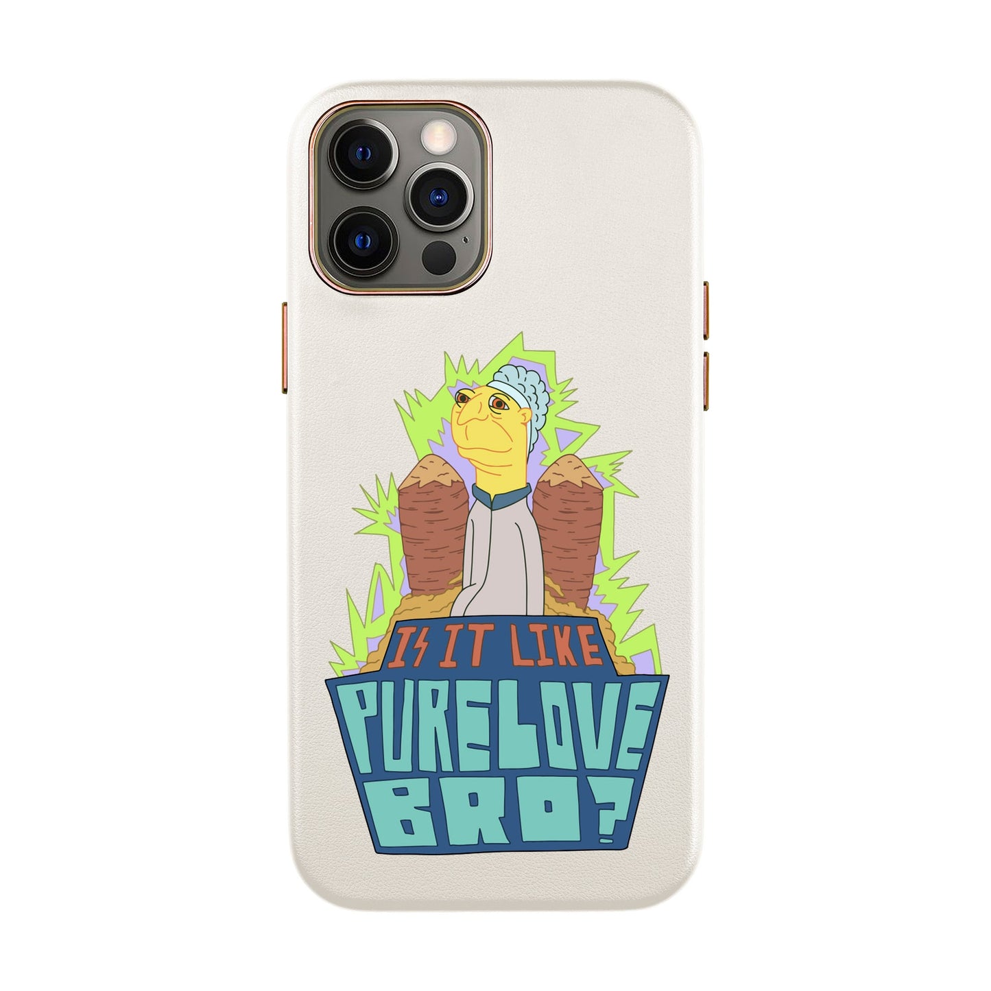 PURE LOVE-iPhone 12 Pro Max Leather Kılıf