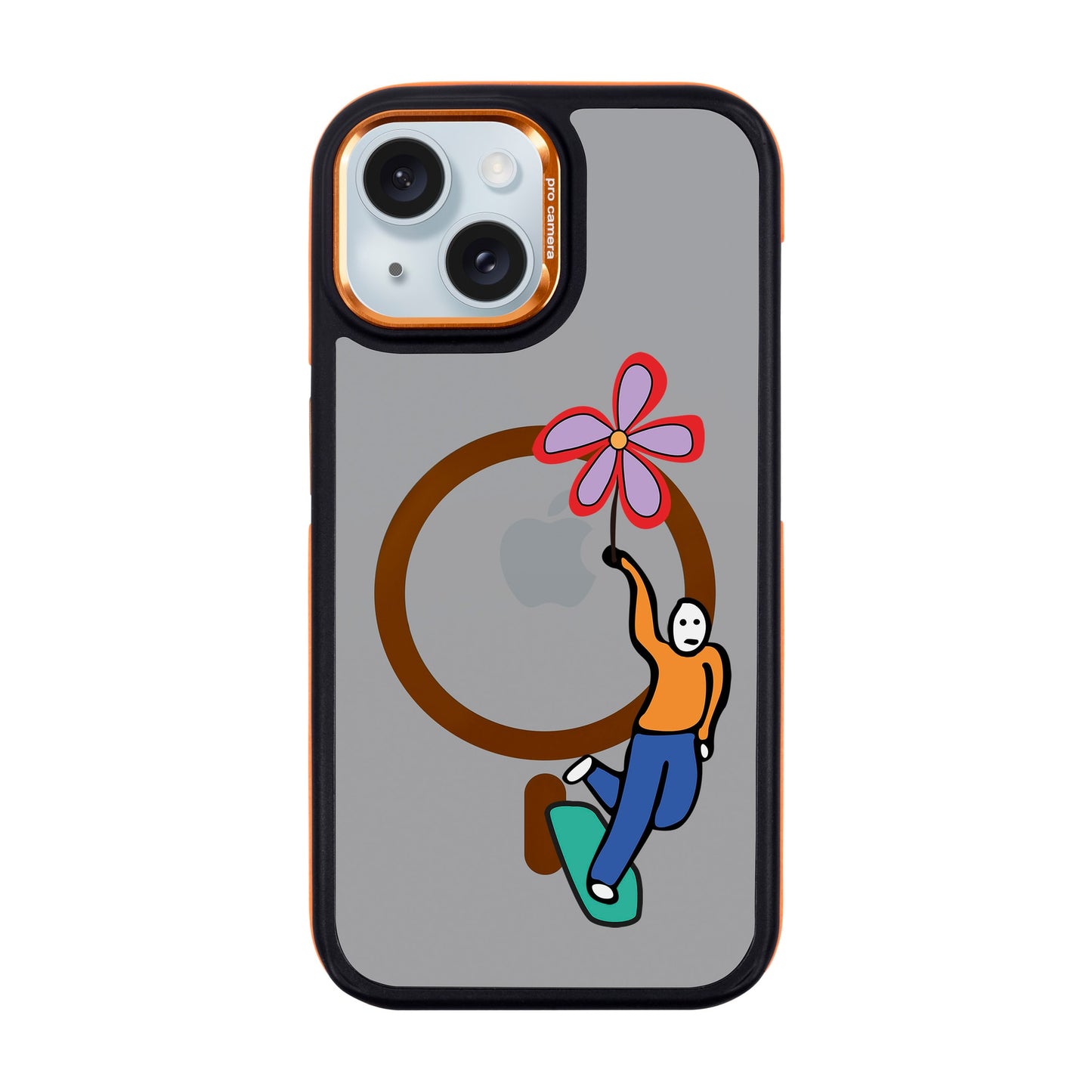SKATEBOARDER-iPhone 15 Dark Kılıf MagSafe Özellikli