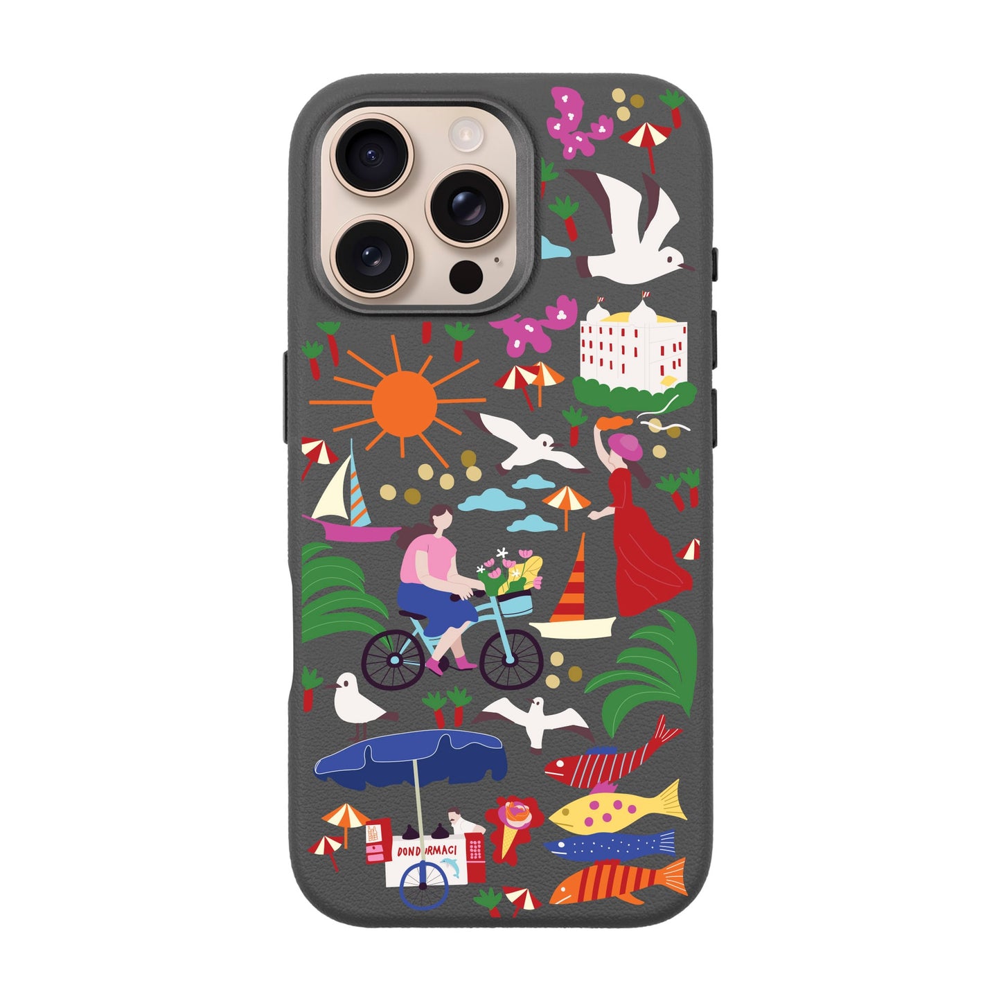 TO'S WITH US ADALAR-iPhone 16 Pro Max Leather Premium Kılıf MagSafe Özellikli