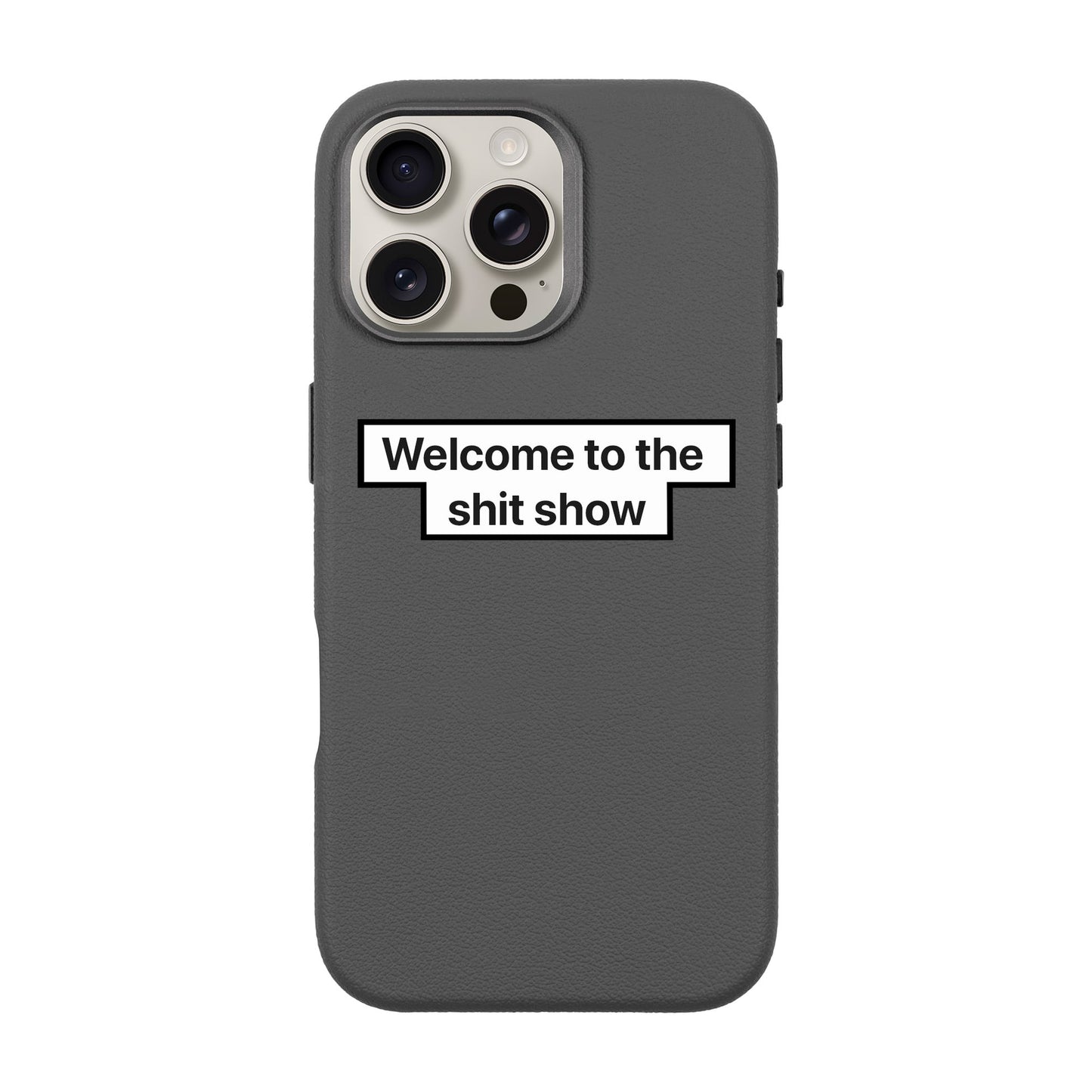 WELCOME-iPhone 16 Pro Max Leather Premium Kılıf MagSafe Özellikli