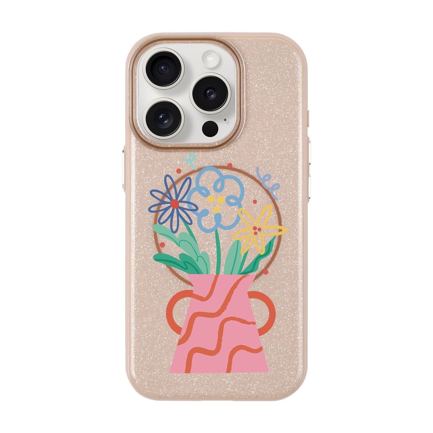 PINK VASE-iPhone 15 Pro Radiant Kılıf MagSafe Özellikli