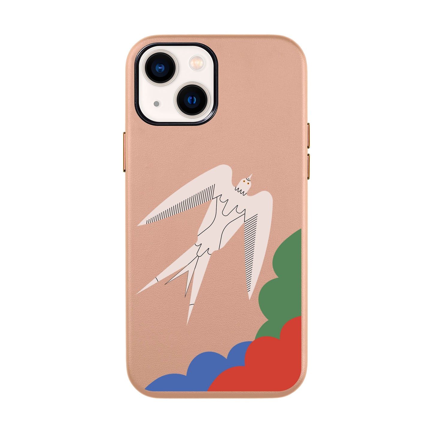 L’OISEAU LIBRE-iPhone 14 Leather Kılıf