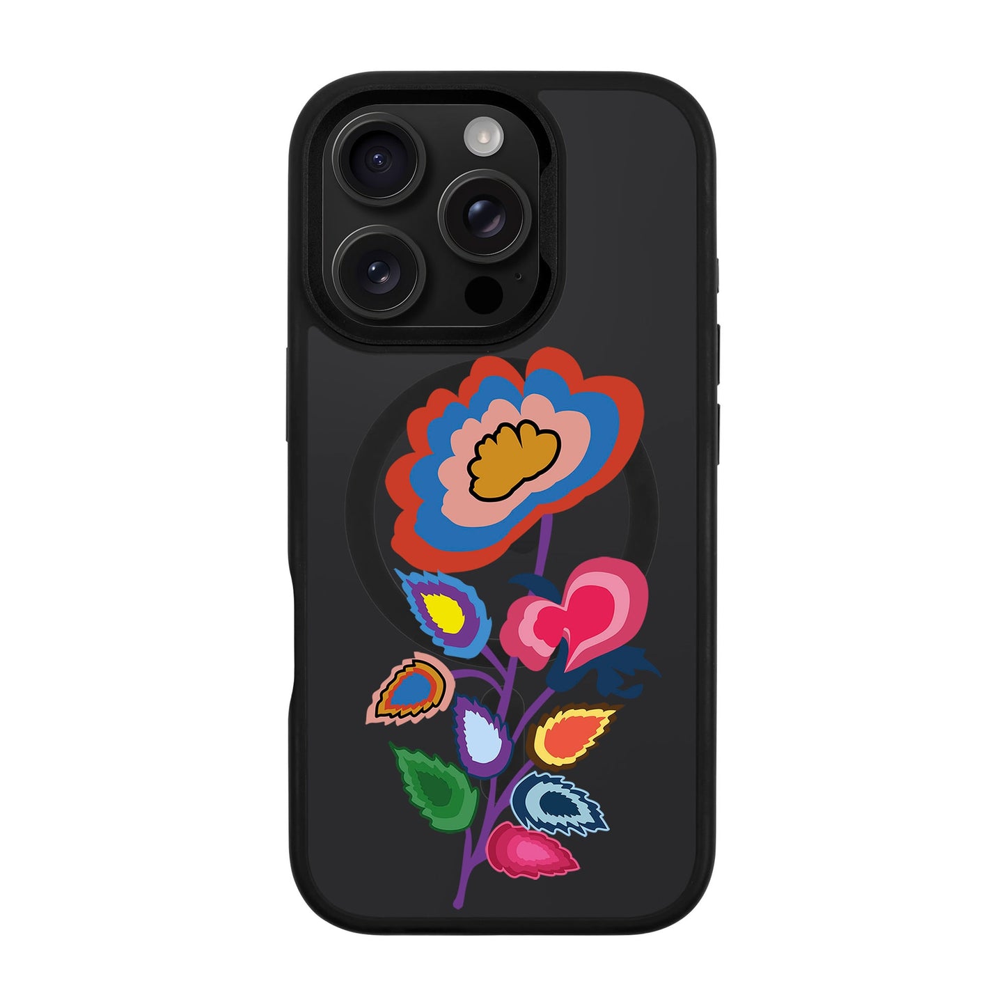 KNITTED FLOWER-iPhone 16 Pro Rise Kılıf MagSafe Özellikli