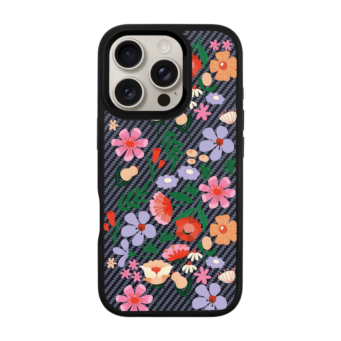 GRACIOUS-iPhone 16 Pro Plaid Kılıf MagSafe Özellikli