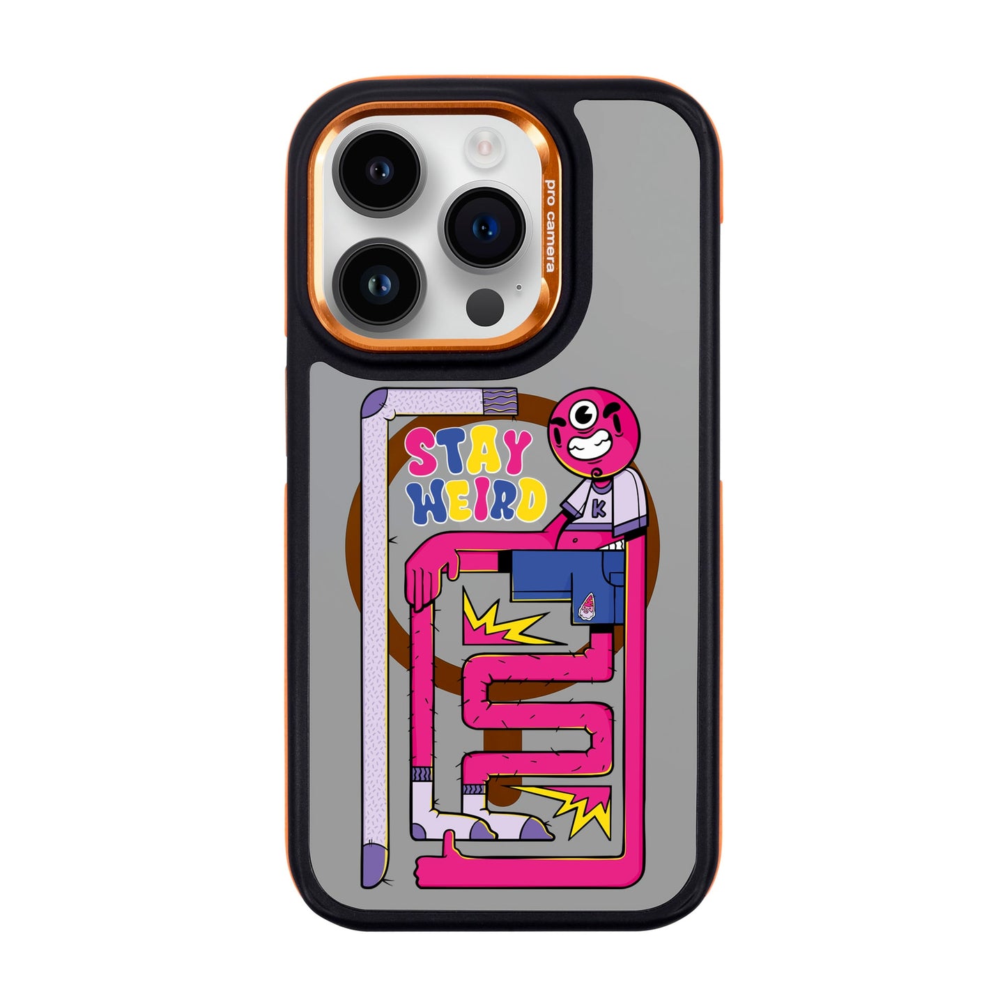 OG TOOTHY-iPhone 14 Pro Dark Kılıf MagSafe Özellikli