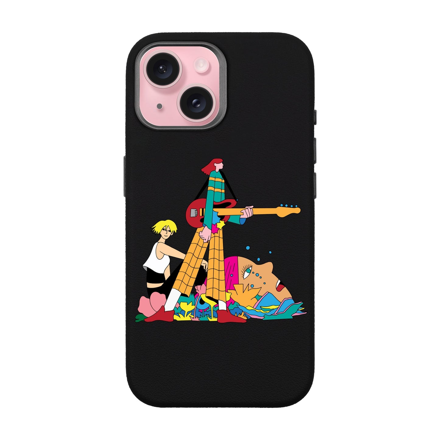 HER BAND-iPhone 15 Leather Premium Kılıf MagSafe Özellikli
