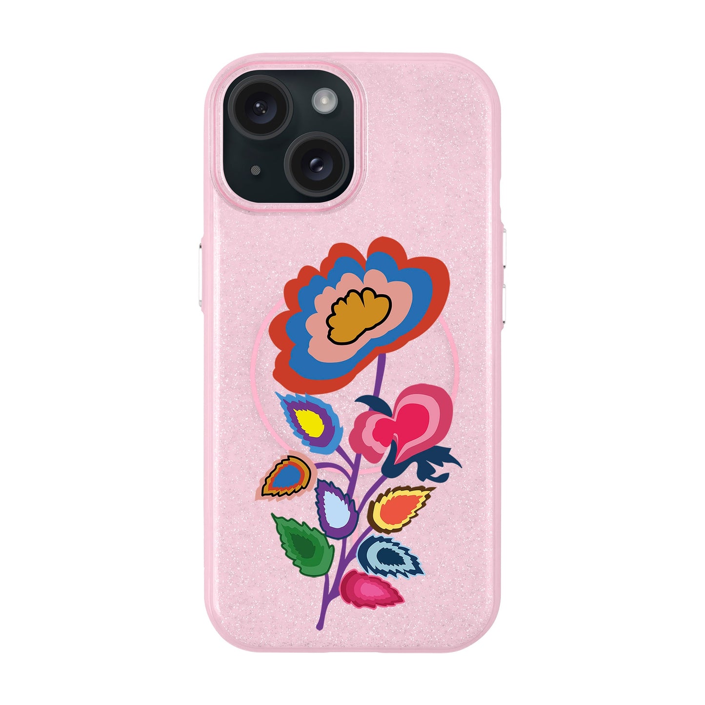KNITTED FLOWER-iPhone 15 Plus Radiant Kılıf MagSafe Özellikli