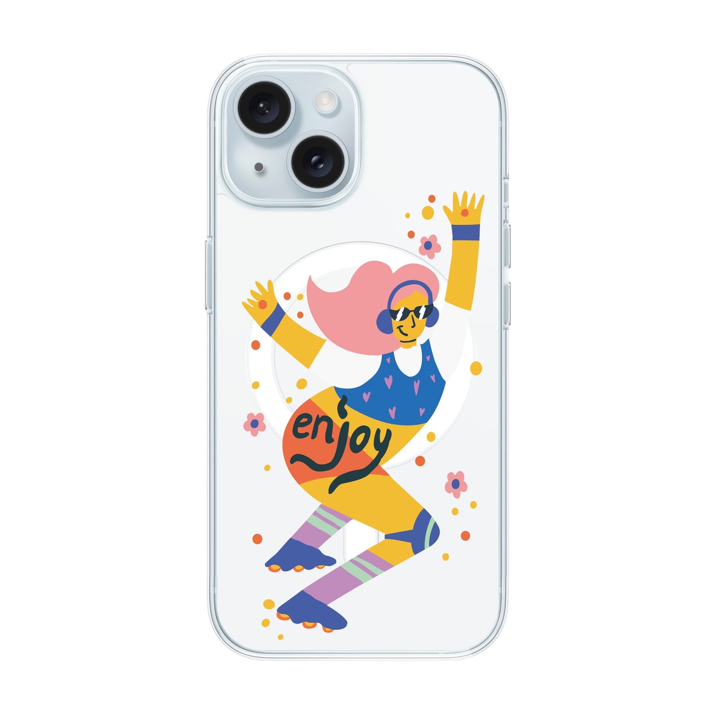 ENJOY-iPhone 15 Solid Kılıf MagSafe Özellikli