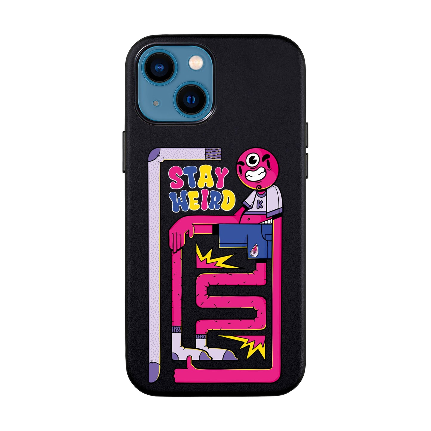 OG TOOTHY-iPhone 14 Leather Kılıf
