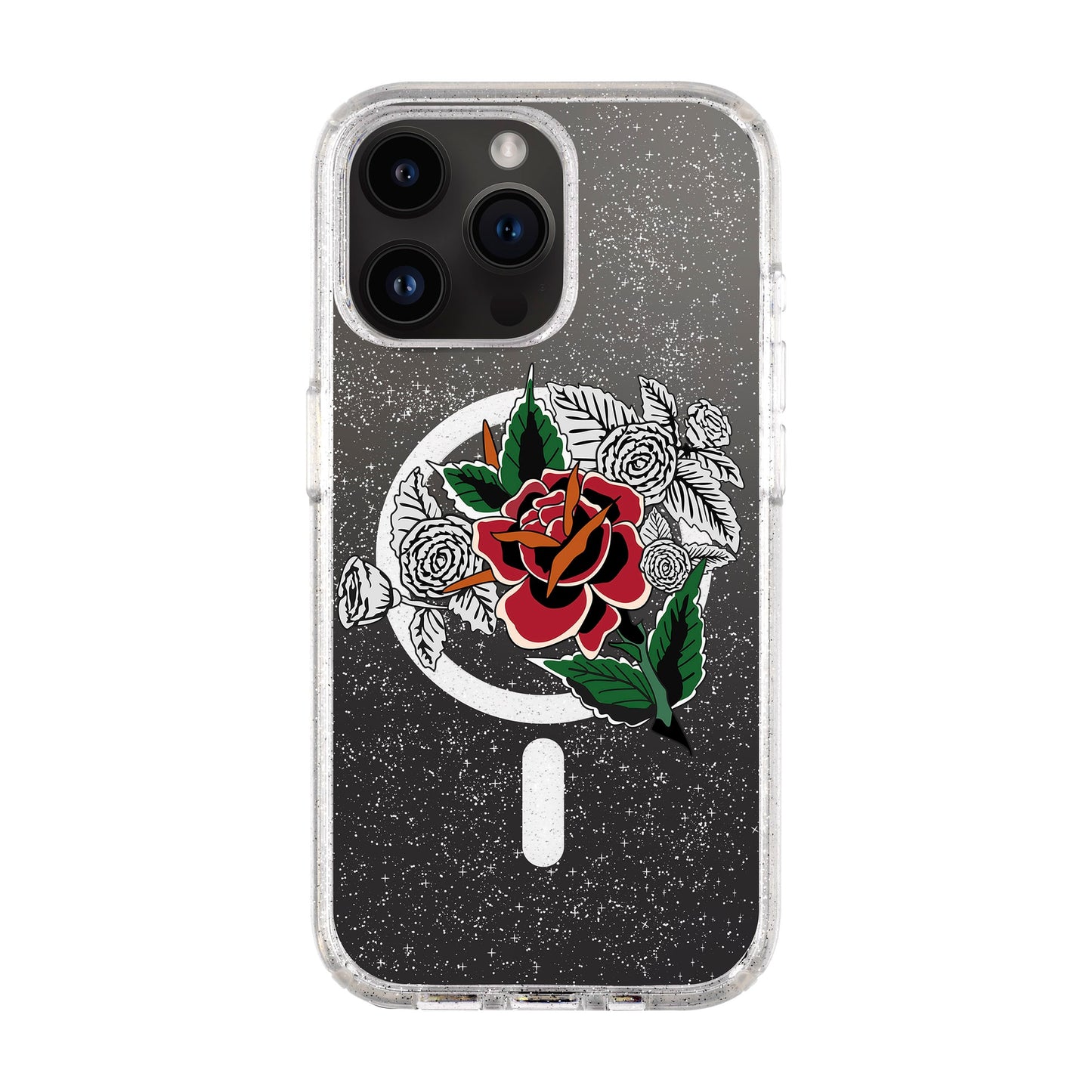 DRY ROSE-iPhone 14 Pro Max Shiny Kılıf MagSafe Özellikli