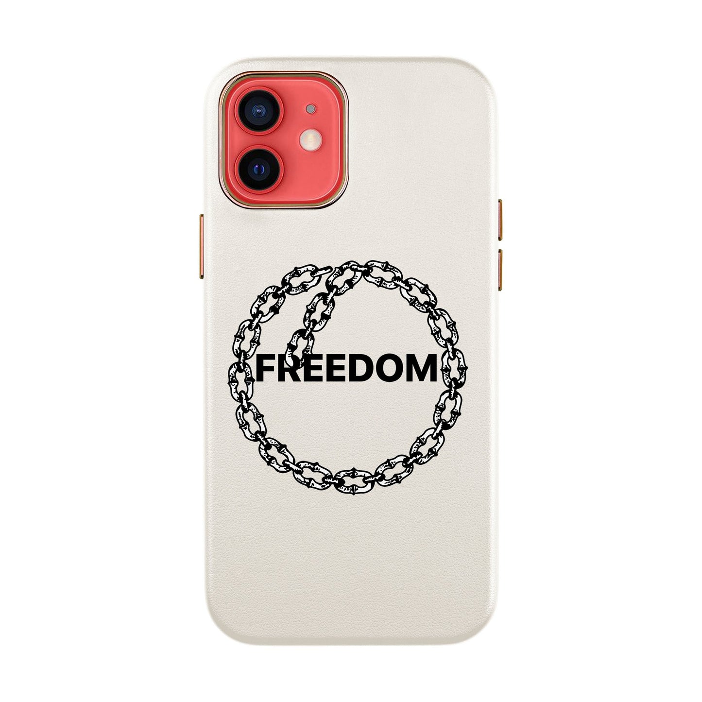 FREEDOM-iPhone 12 Mini Leather Kılıf