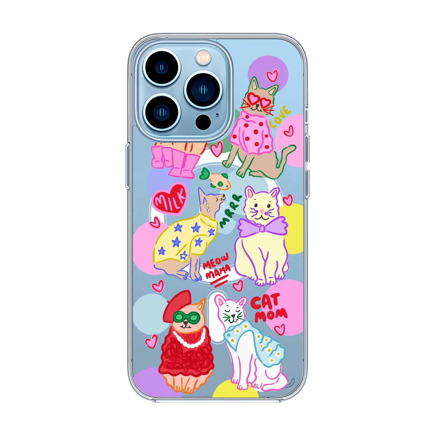 CAT MOM-iPhone 13 Pro Max Solid Kılıf MagSafe Özellikli