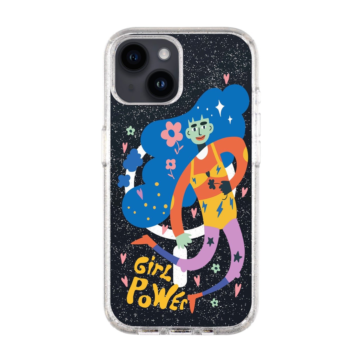 GIRL POWER-iPhone 14 Shiny Kılıf MagSafe Özellikli