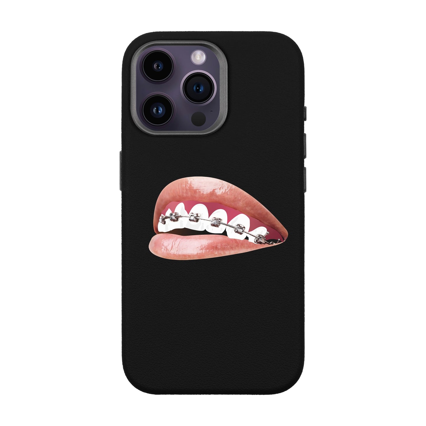 ORTHODONTIST-iPhone 14 Pro Max Leather Premium Kılıf MagSafe Özellikli