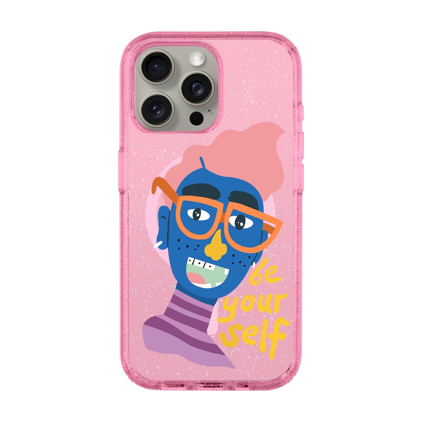 BE YOUR SELF-iPhone 15 Pro Max Shiny Kılıf MagSafe Özellikli