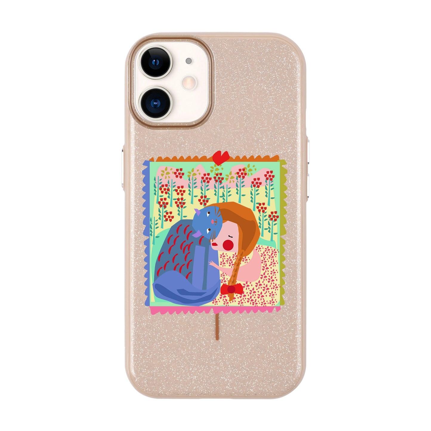 KEDİ POSTA PULU-iPhone 11 Radiant Kılıf MagSafe Özellikli