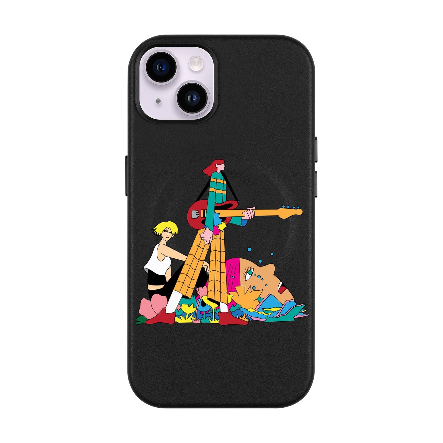 HER BAND-iPhone 14 Plus Leather Kılıf MagSafe Özellikli