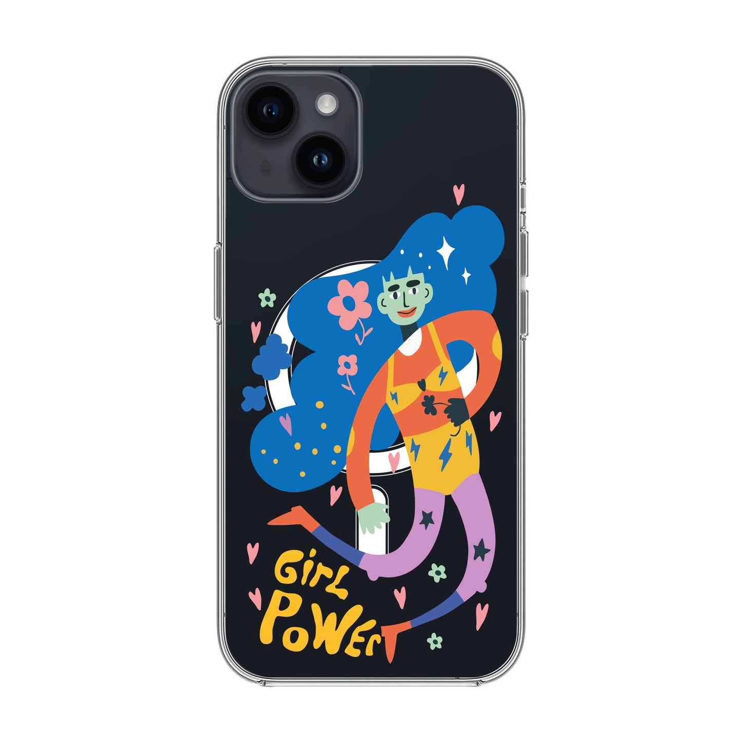 GIRL POWER-iPhone 14 Plus Solid Kılıf MagSafe Özellikli