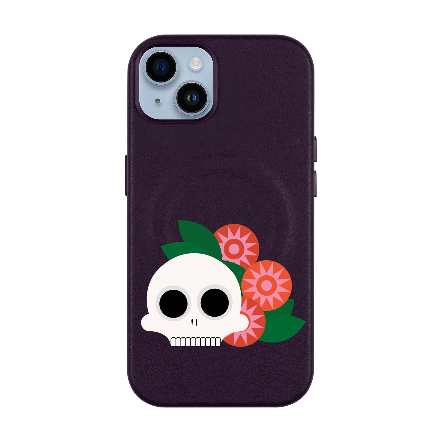 MEMENTO BLOOM-iPhone 14 Plus Leather Kılıf MagSafe Özellikli