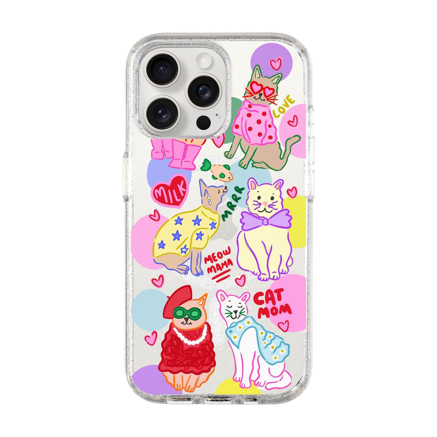 CAT MOM-iPhone 15 Pro Max Shiny Kılıf MagSafe Özellikli