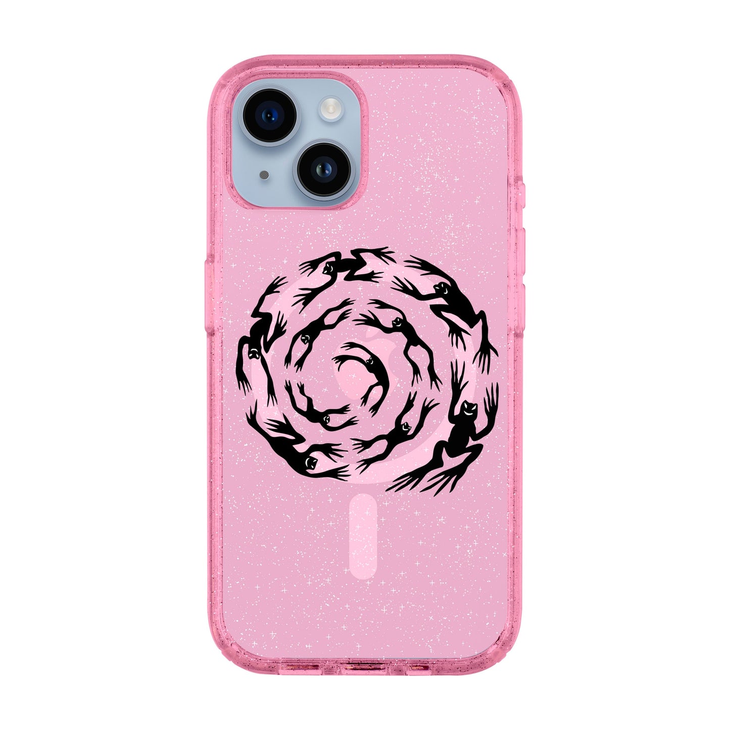 SWIRLING FROGS-iPhone 14 Shiny Kılıf MagSafe Özellikli