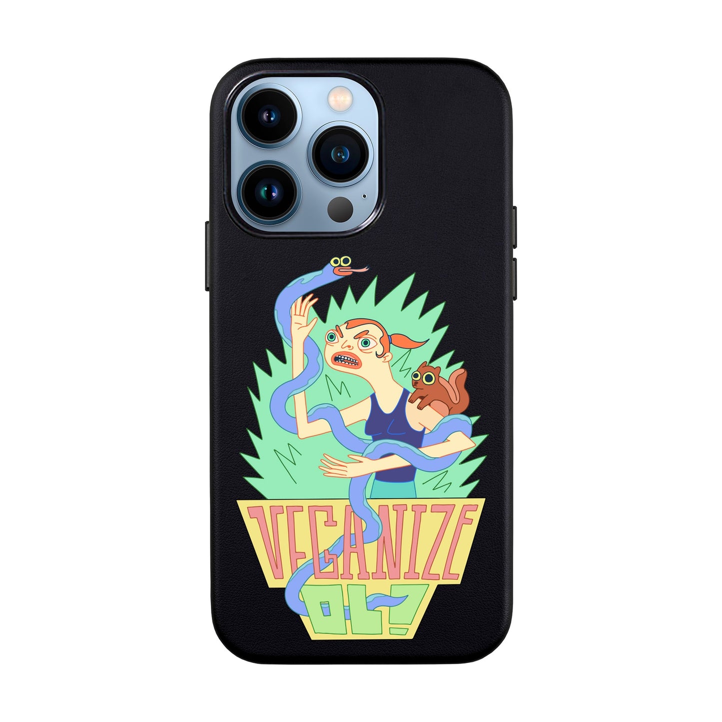 VEGANİZE-iPhone 13 Pro Max Leather Kılıf