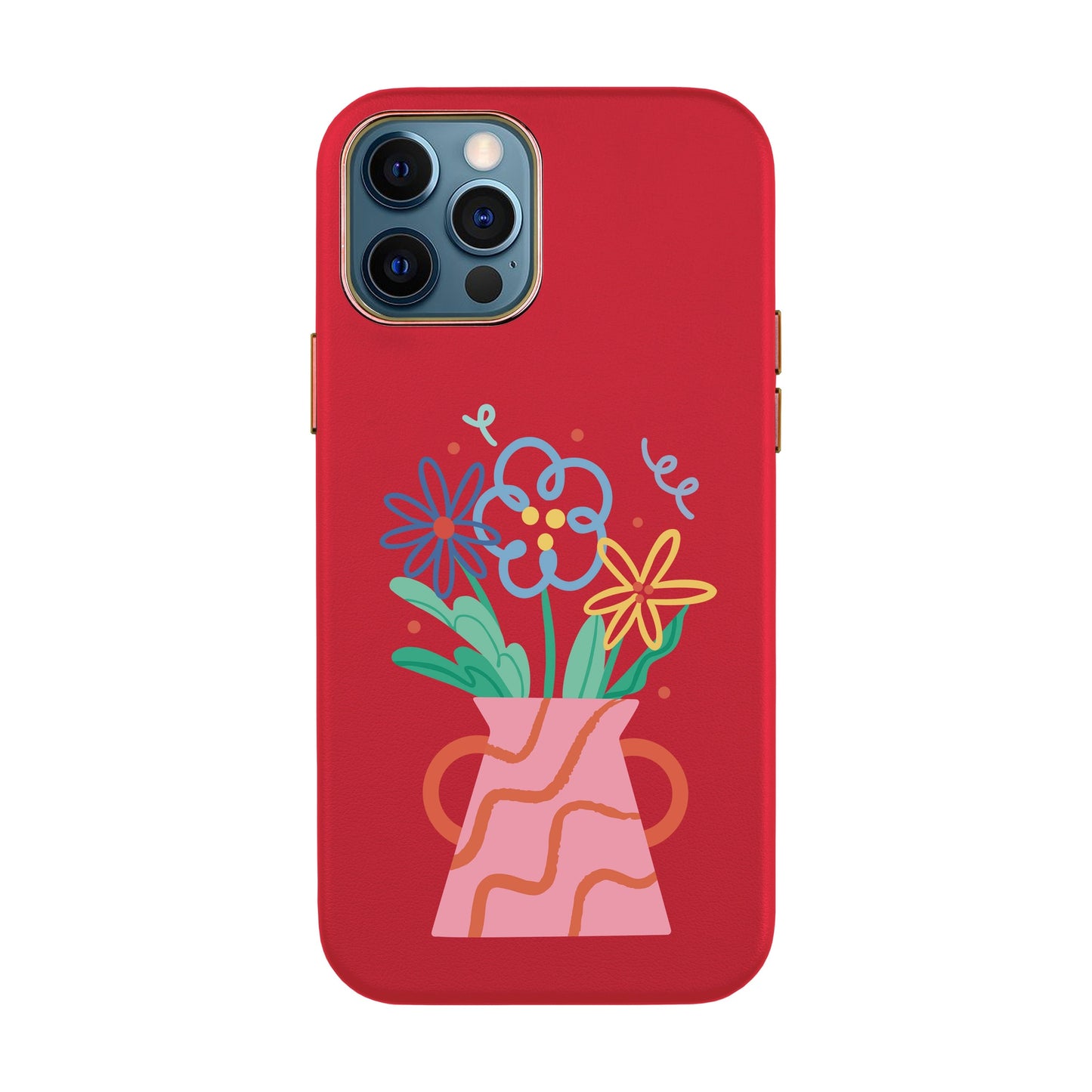 PINK VASE-iPhone Xs Max Leather Kılıf