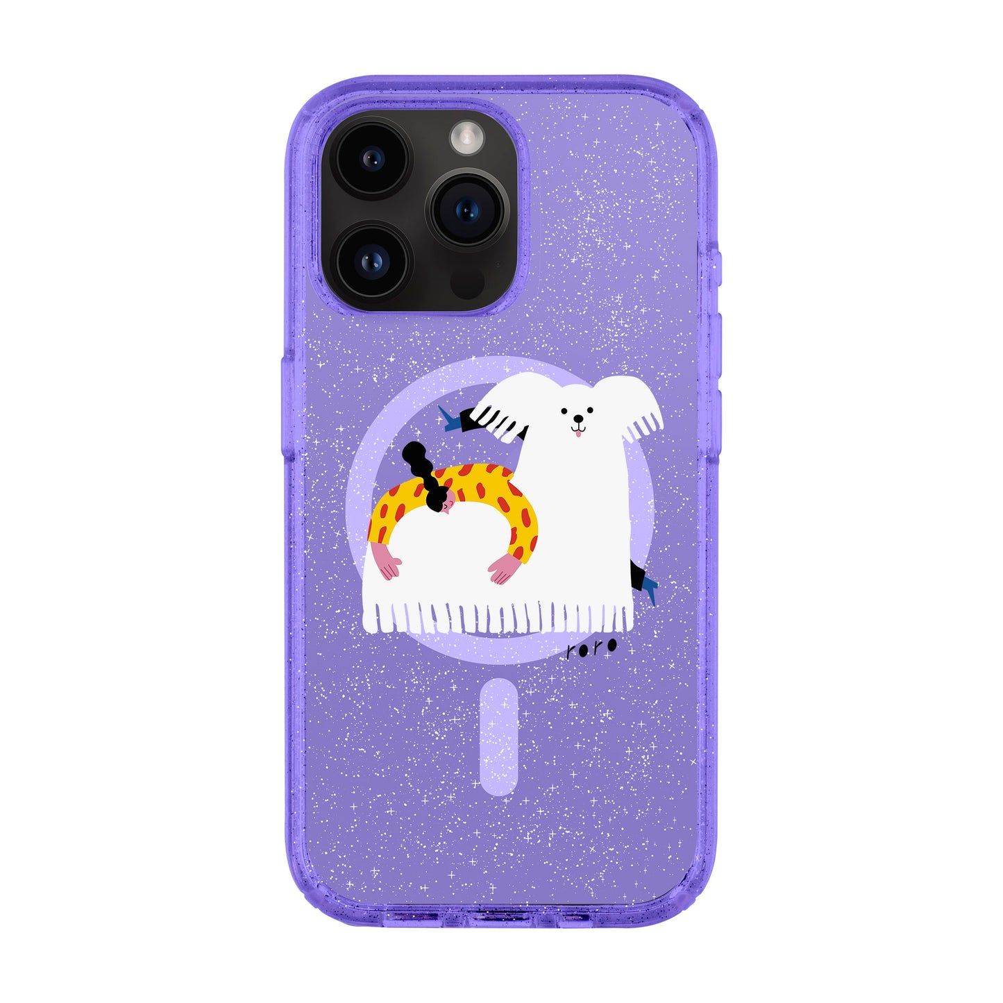 FANCY DOG-iPhone 14 Pro Max Shiny Kılıf MagSafe Özellikli