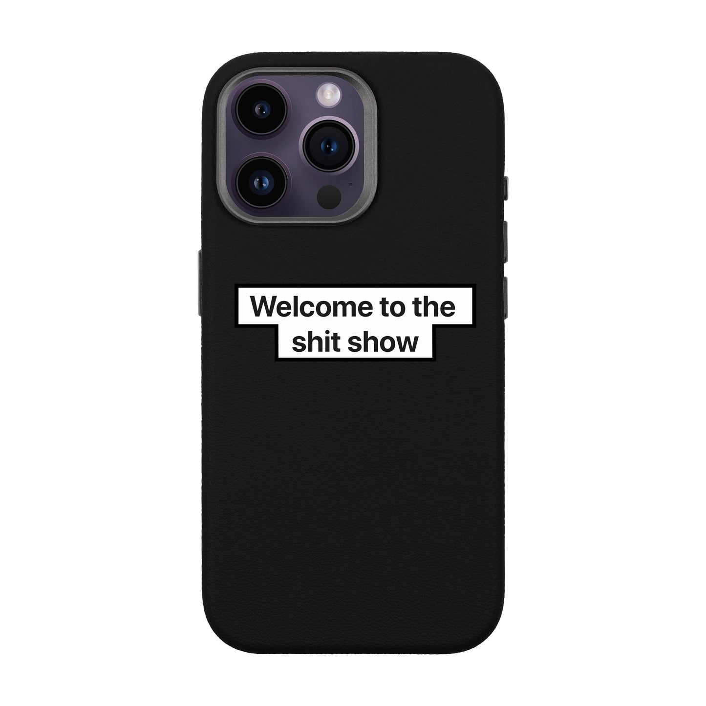 WELCOME-iPhone 14 Pro Max Leather Premium Kılıf MagSafe Özellikli