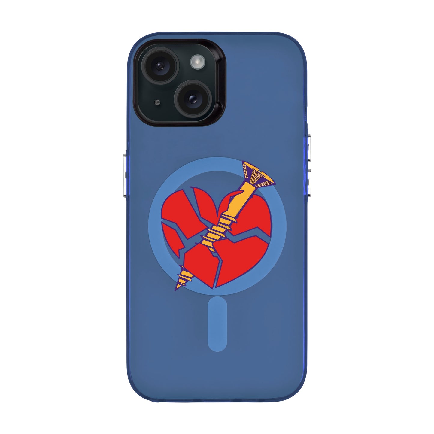 BROKEN HEART-iPhone 15 Hold Kılıf MagSafe Özellikli