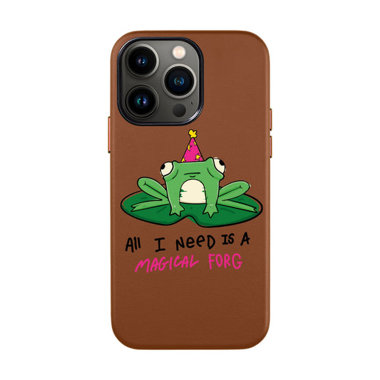 FORG-iPhone 13 Pro Max Leather Kılıf