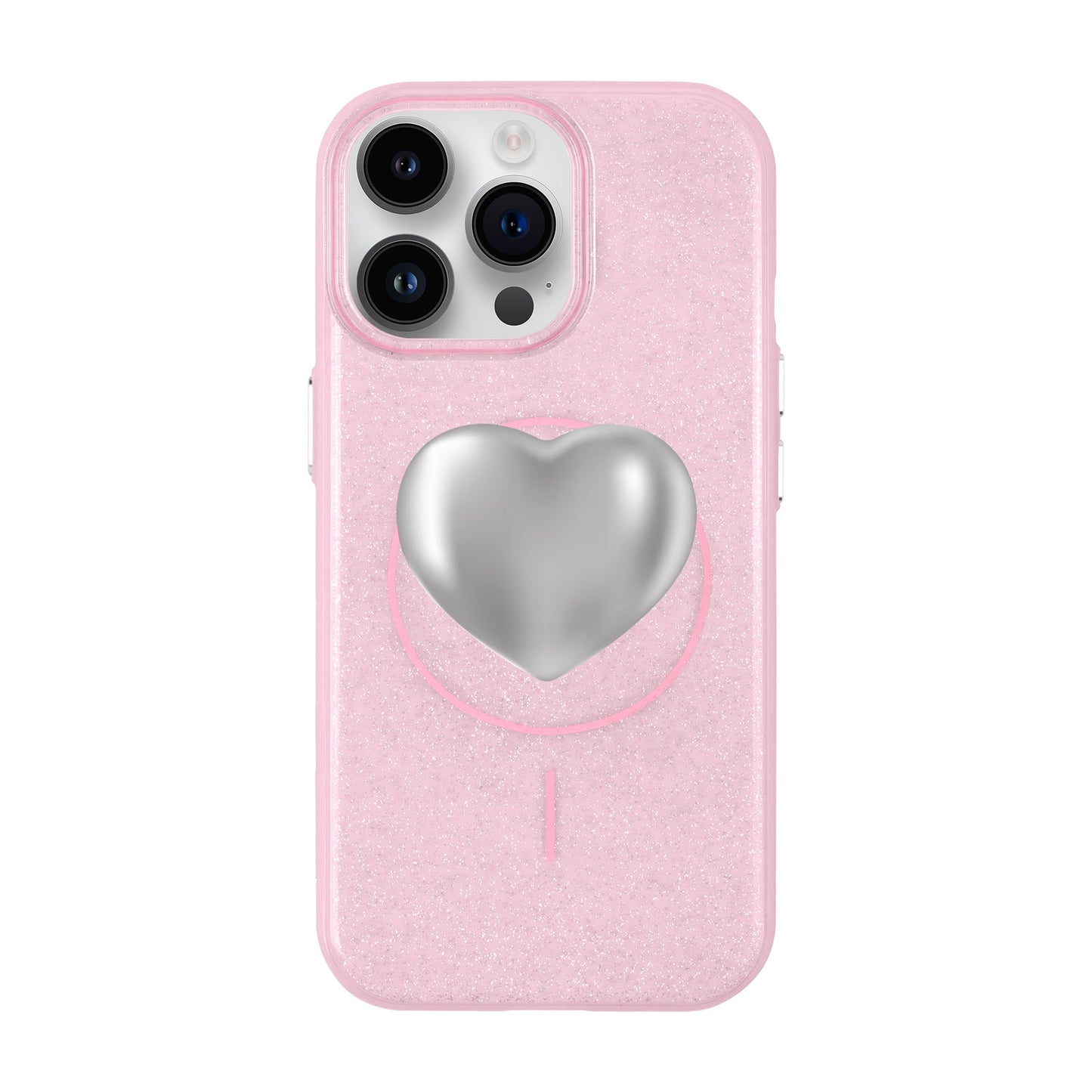 SILVER HEART-iPhone 14 Pro Max Radiant Kılıf MagSafe Özellikli