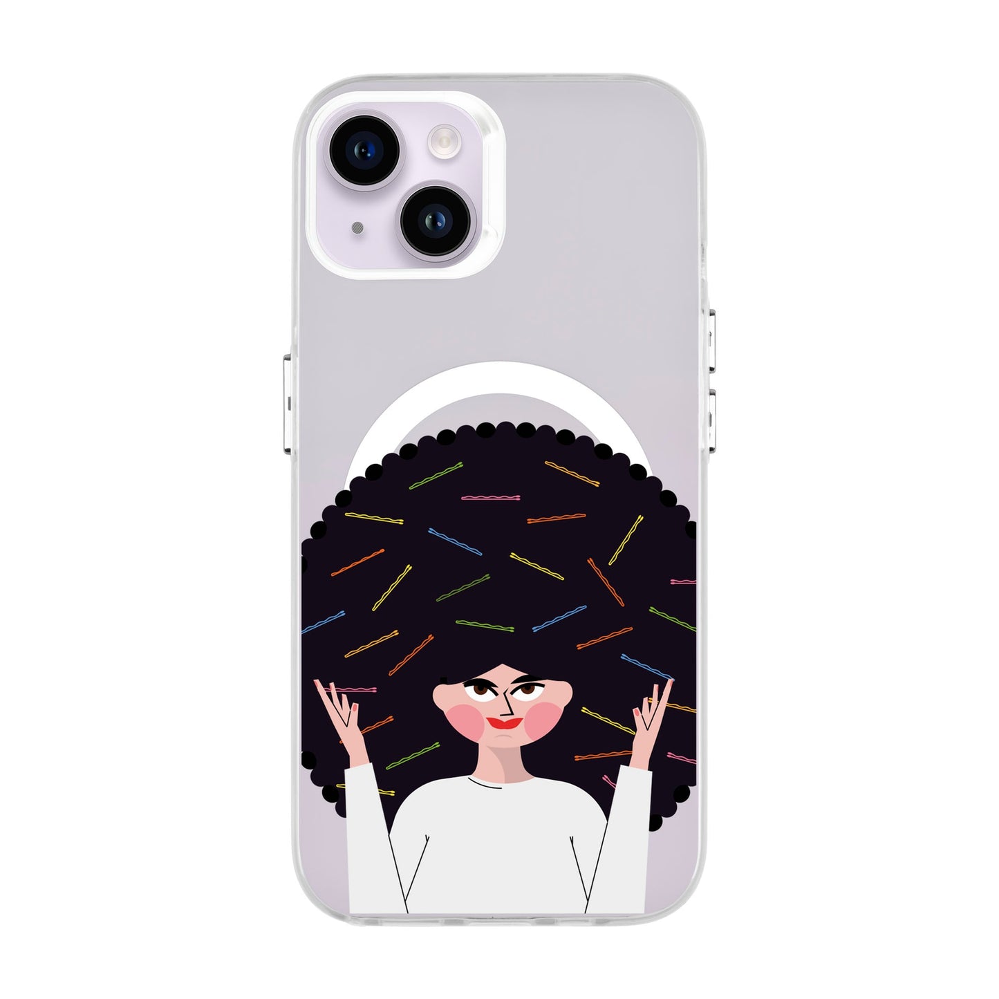 TANGLES OF HAPPINESS-iPhone 14 Plus Hold Kılıf MagSafe Özellikli